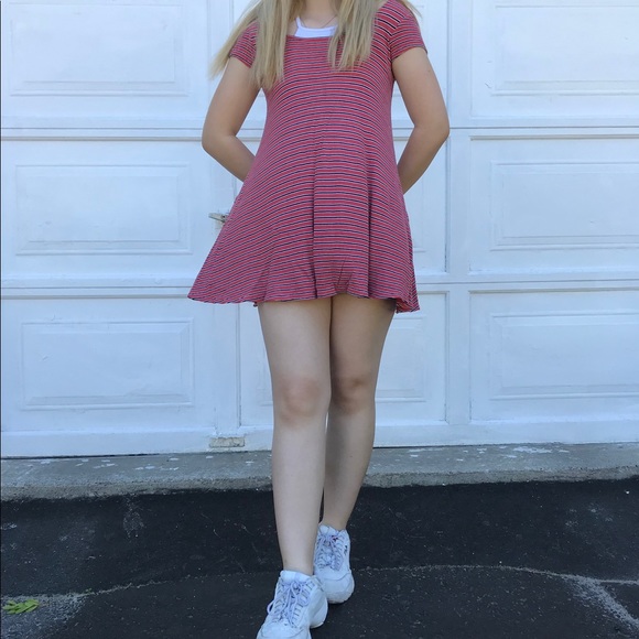 Striped babydoll dress - Picture 2 of 2